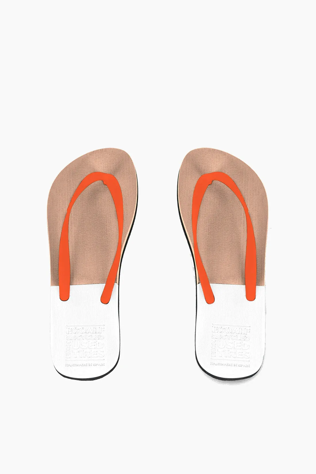 Bicolalf Flip Flops - Orange