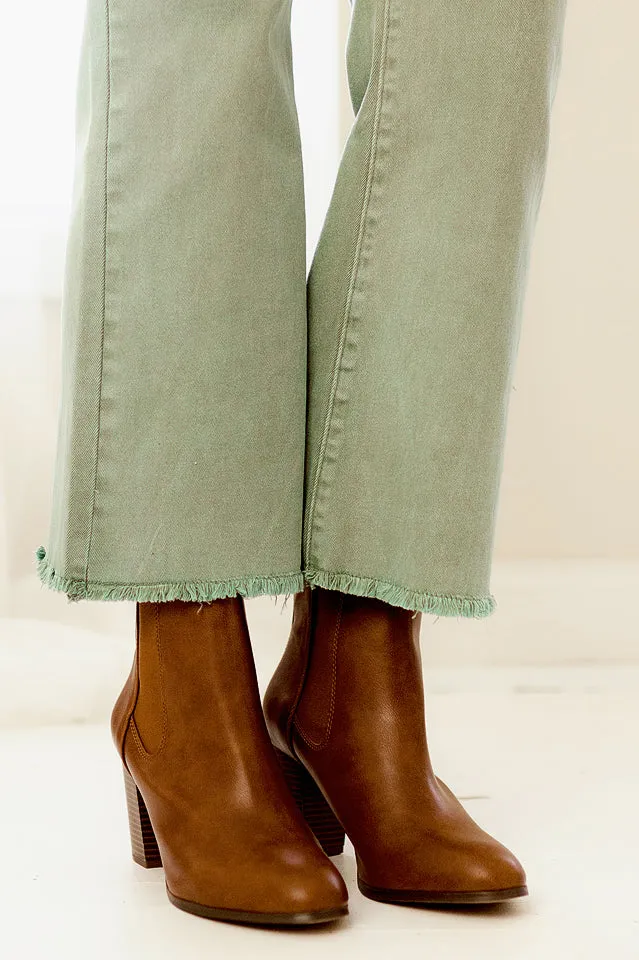 Block Heeled Ankle Bootie