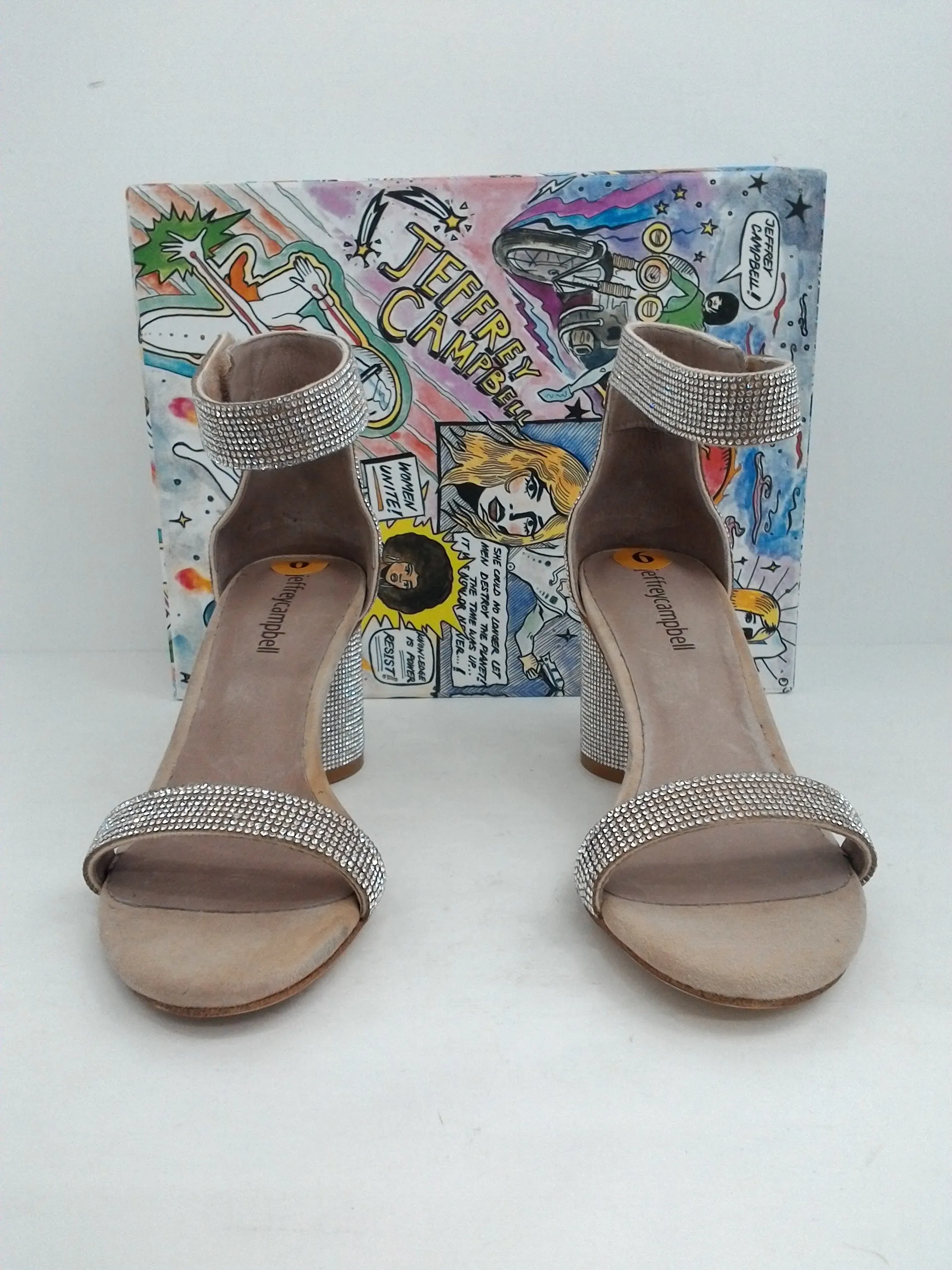 Jeffrey Campbell Women's Laura-JS Heeled Sandal Size 6