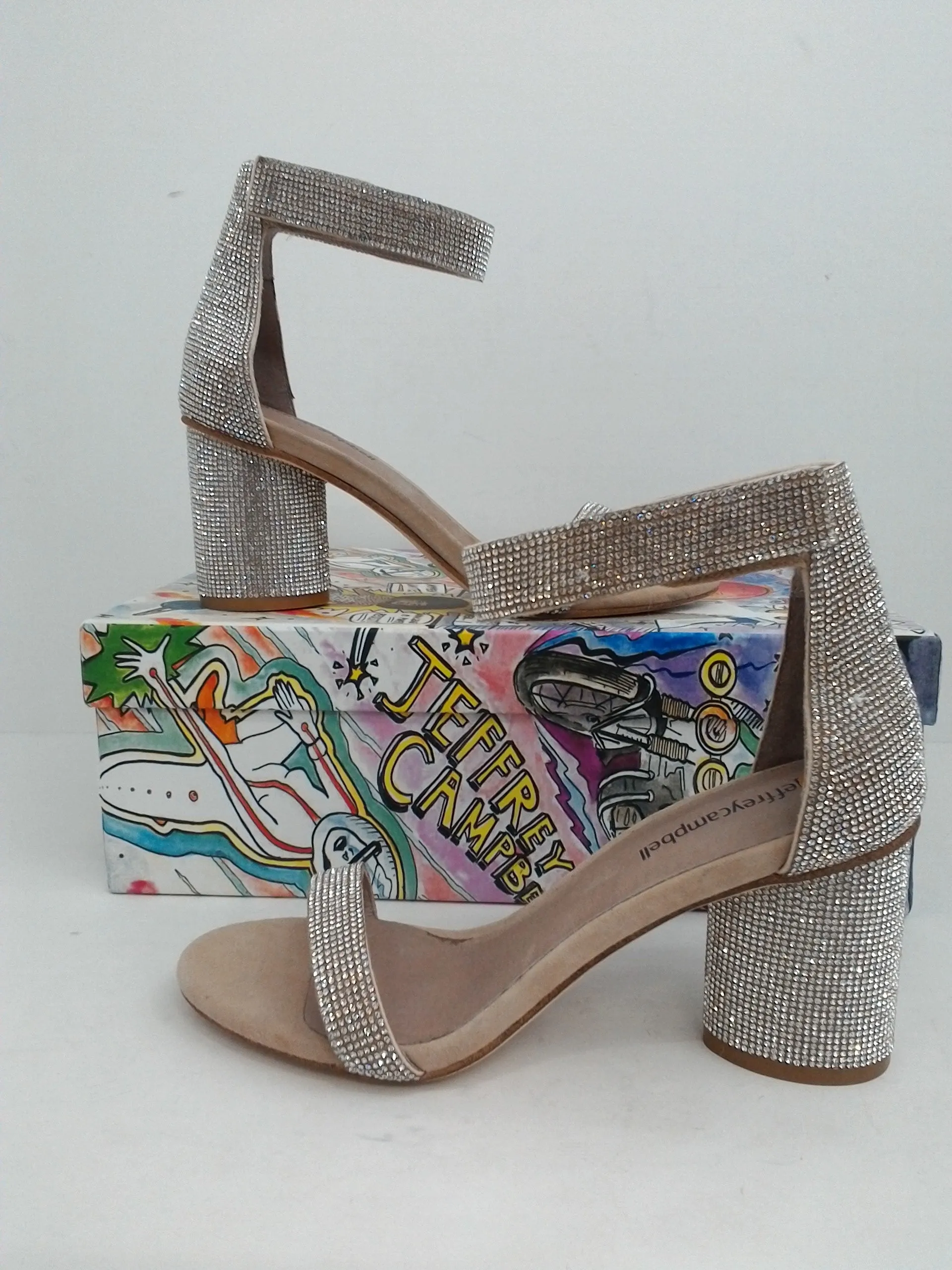 Jeffrey Campbell Women's Laura-JS Heeled Sandal Size 6