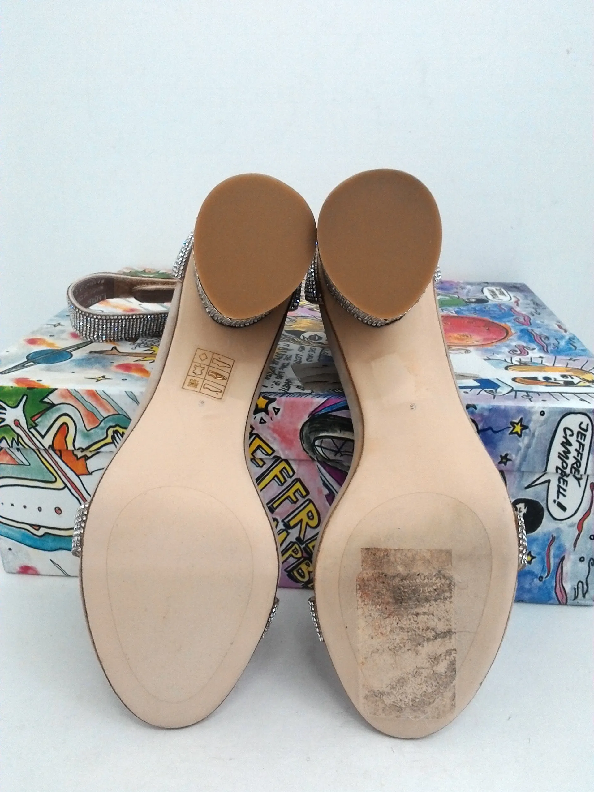 Jeffrey Campbell Women's Laura-JS Heeled Sandal Size 6