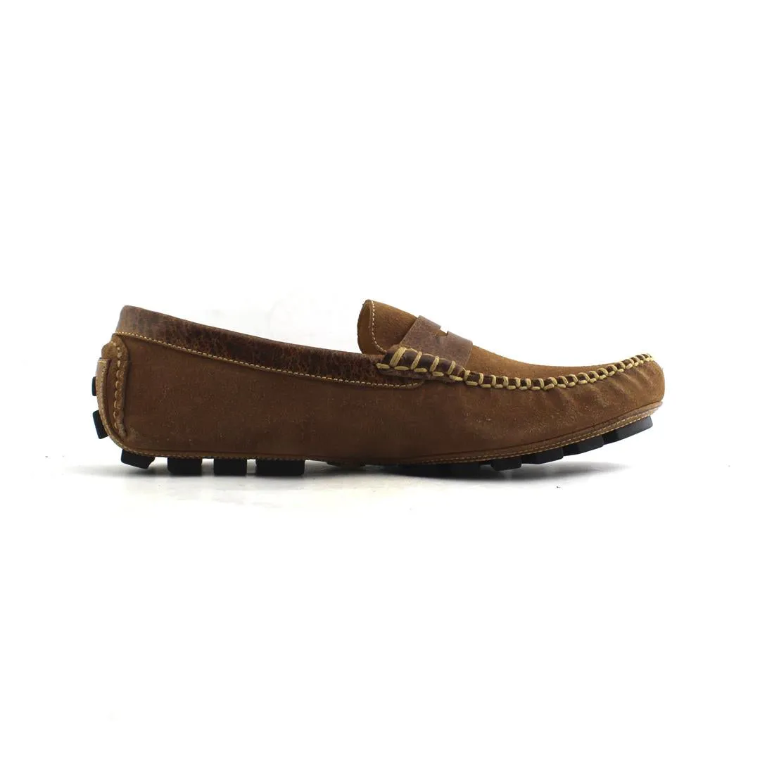 MARTIN DINGMAN BILL WATER BUFFALO LEATHER PENNY LOAFER