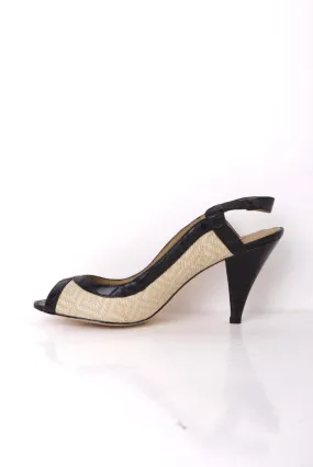 Pilar Abril Peep Toe Heeled Shoes