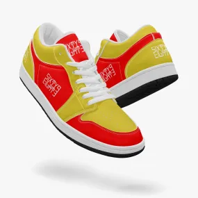 Sixty Eight 93 Logo White Red & Gold SENTLT1 Shoes