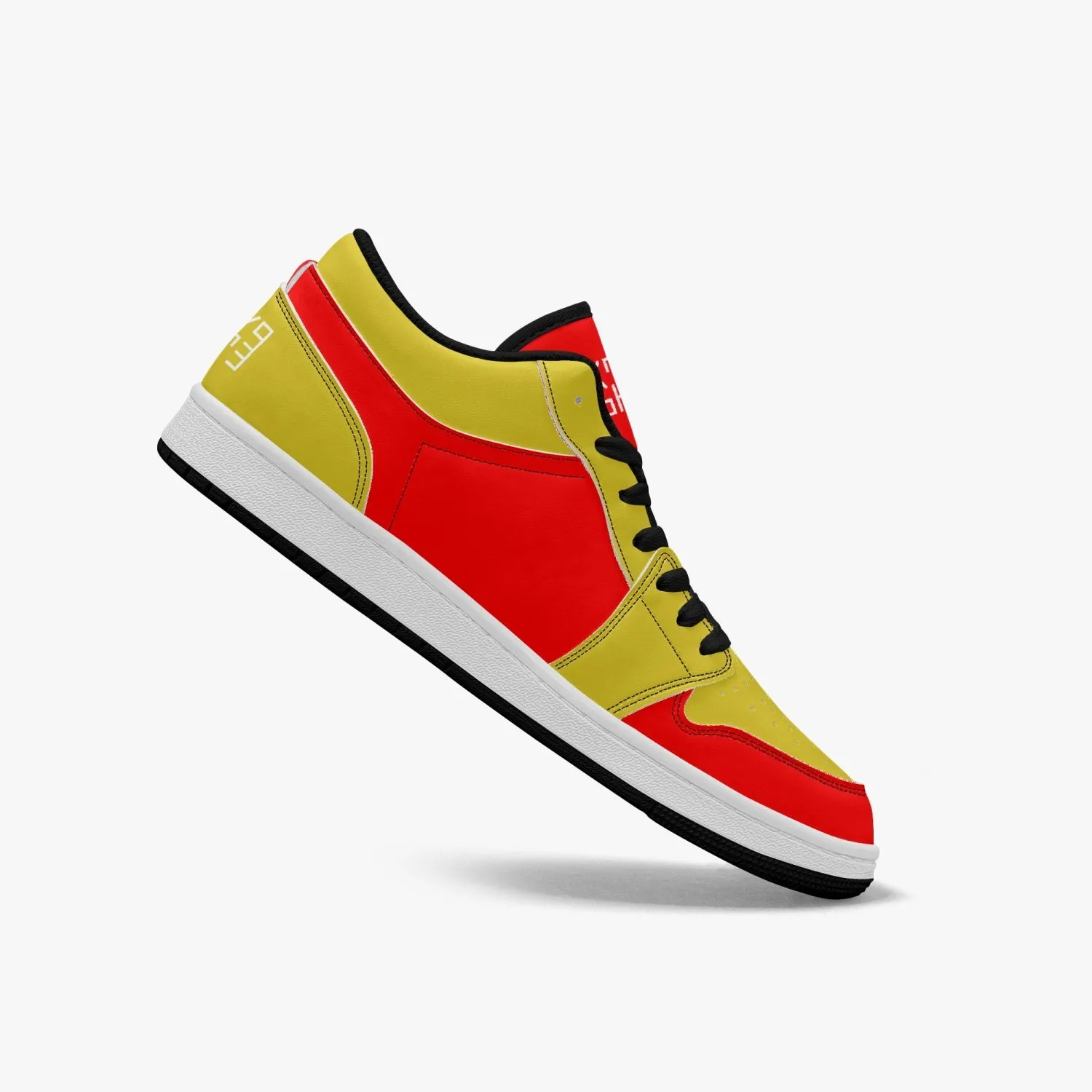 Sixty Eight 93 Logo White Red & Gold SENTLT1 Shoes