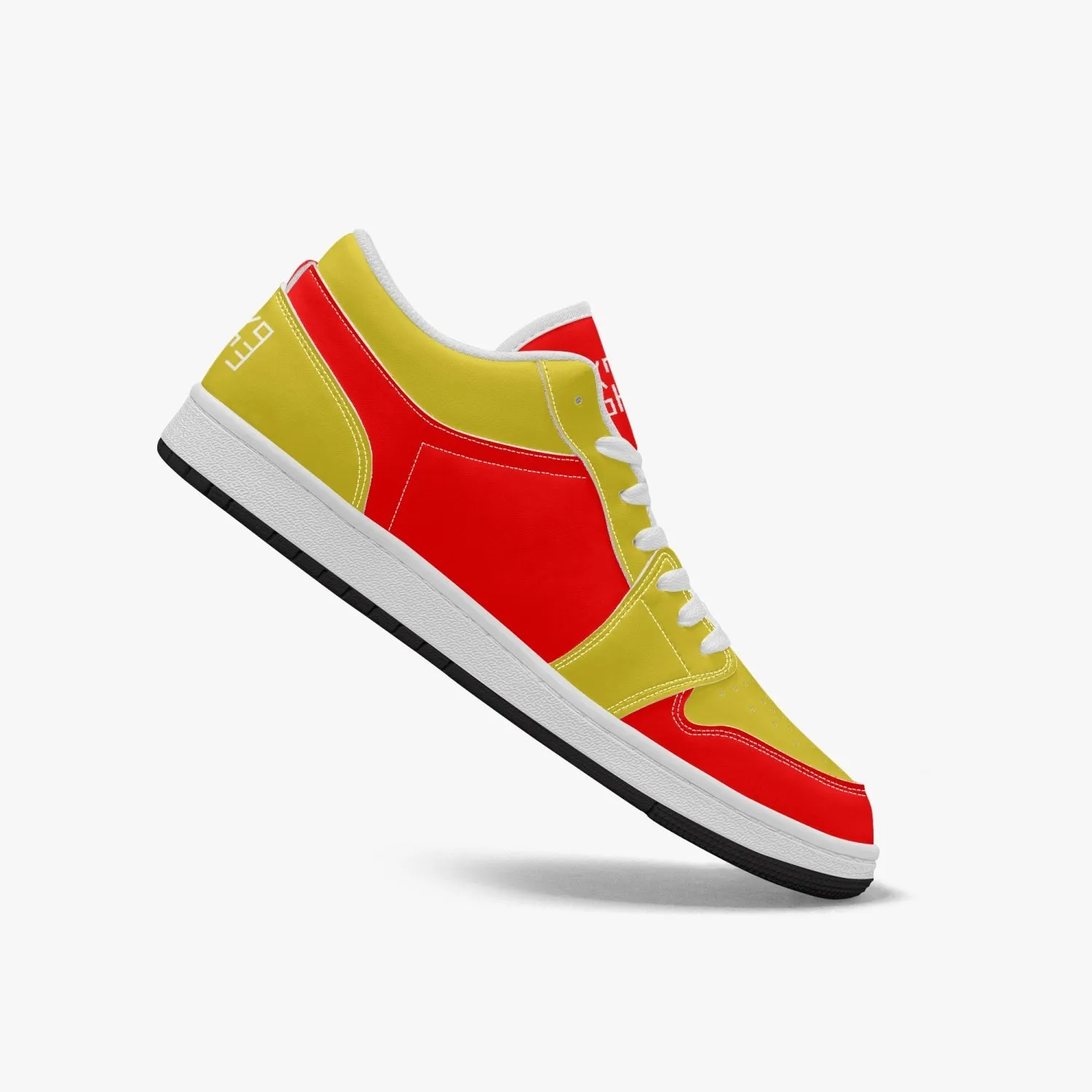 Sixty Eight 93 Logo White Red & Gold SENTLT1 Shoes