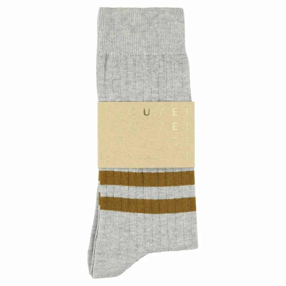 Stripes socks - Grey / Mustard