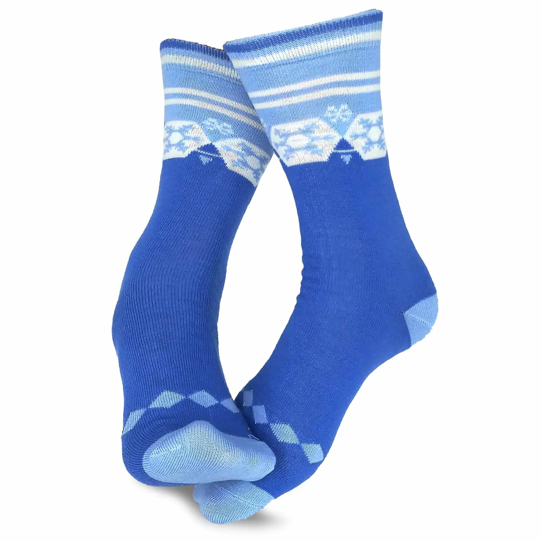 TeeHee Socks Women's Casual Polyester Crew Nordic/Ministripe 12-Pack (1119398)