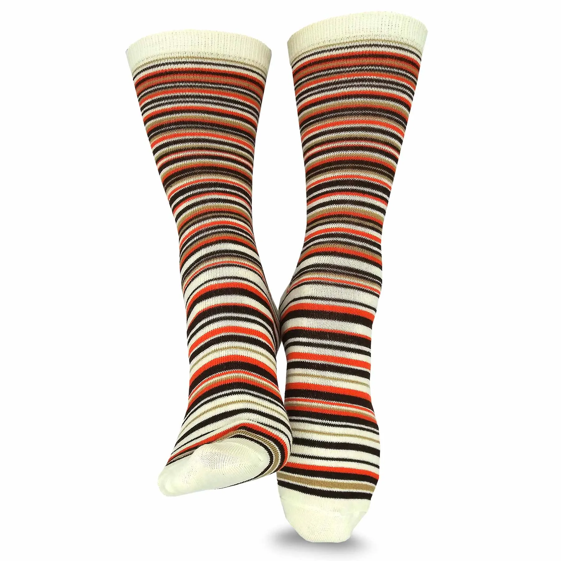 TeeHee Socks Women's Casual Polyester Crew Nordic/Ministripe 12-Pack (1119398)