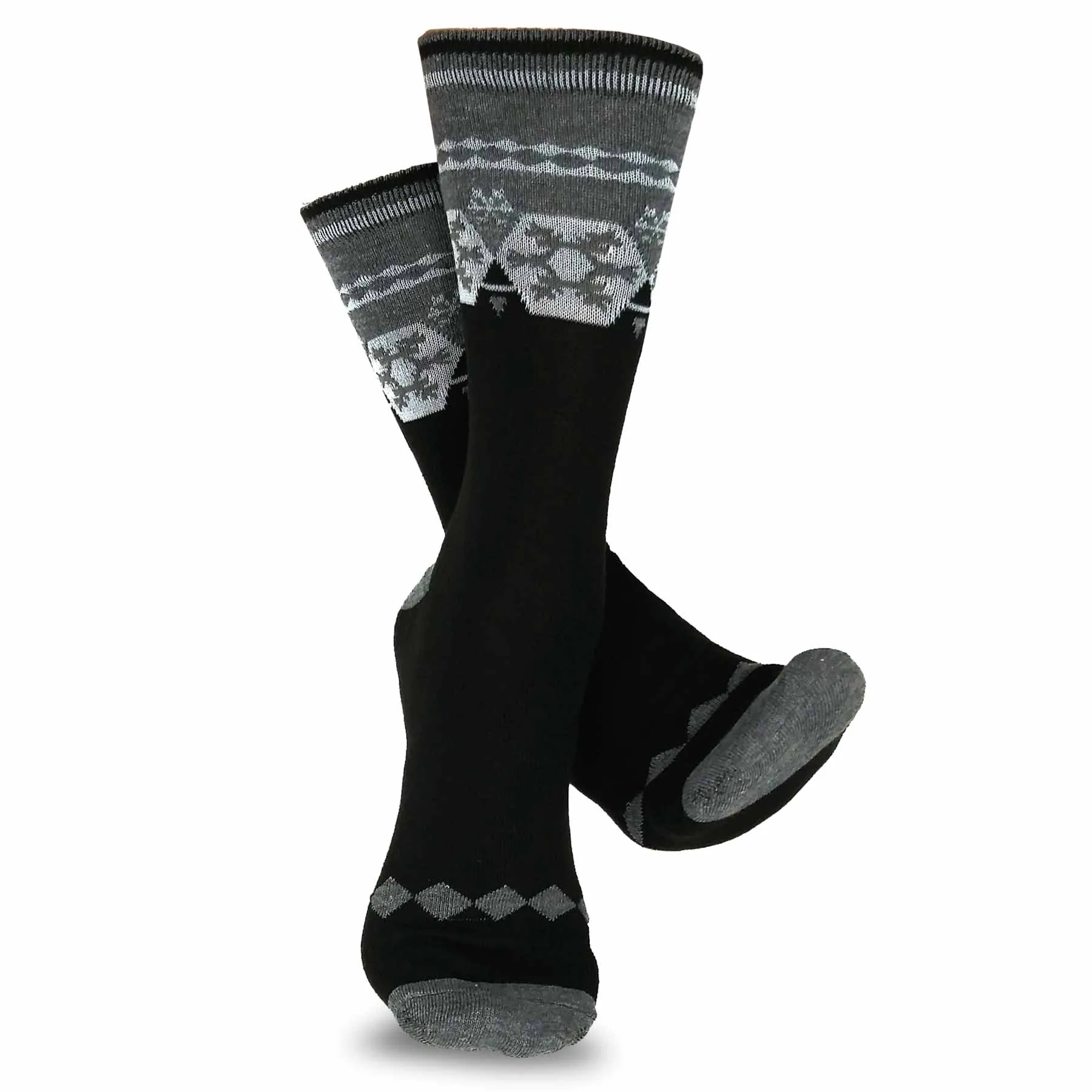 TeeHee Socks Women's Casual Polyester Crew Nordic/Ministripe 12-Pack (1119398)