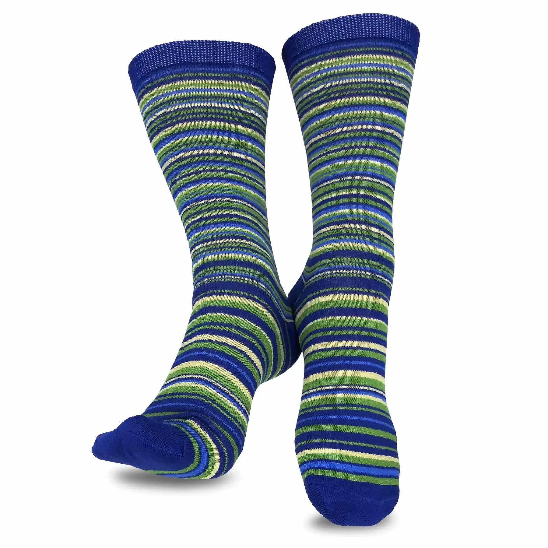 TeeHee Socks Women's Casual Polyester Crew Nordic/Ministripe 12-Pack (1119398)