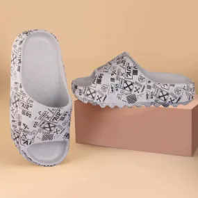 Trendy Light Weight Eva Slipper For Men ( grey)