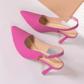 Uniwim Sexy Women Buckle Sandals High Heeled Women's Shoes Large Size 43 Fashion Women's Shoes Pointed Toe Fine Heeled Women's Shoes